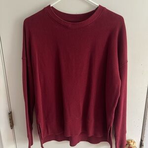 Oversized Maroon Sweathsirt